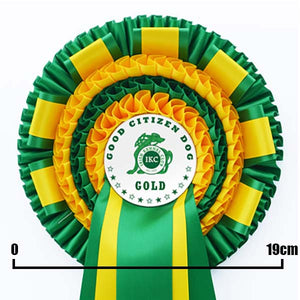 Four Tier Rosette with Decorative Tabs