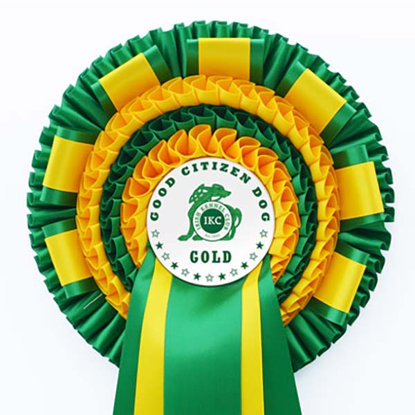 Four Tier Rosette with Decorative Tabs