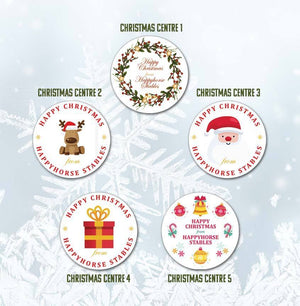 Christmas Rosettes - Set of Ten