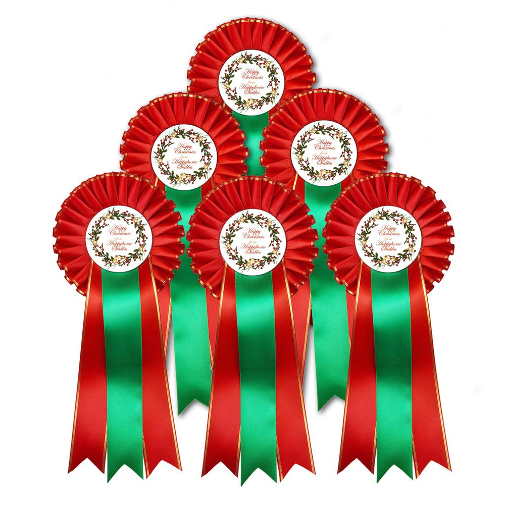 Christmas Rosettes - Set of Six