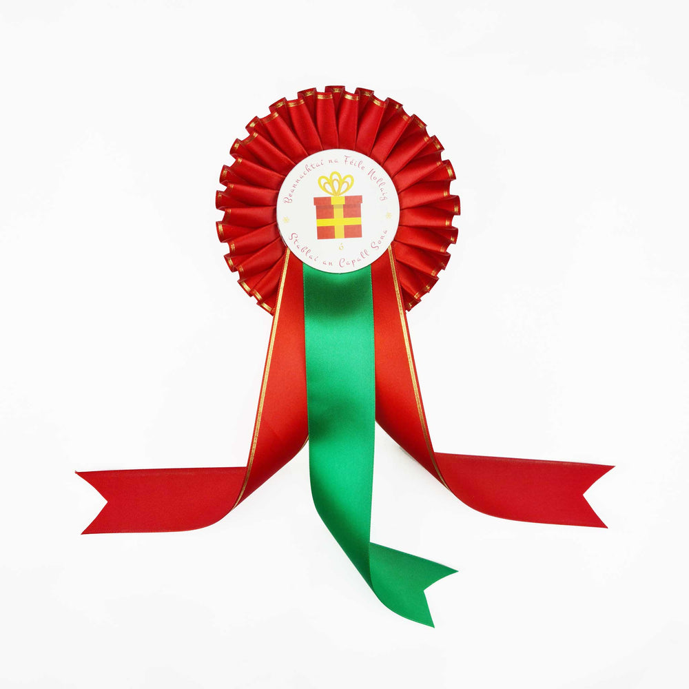 Christmas Rosettes - Set of Ten