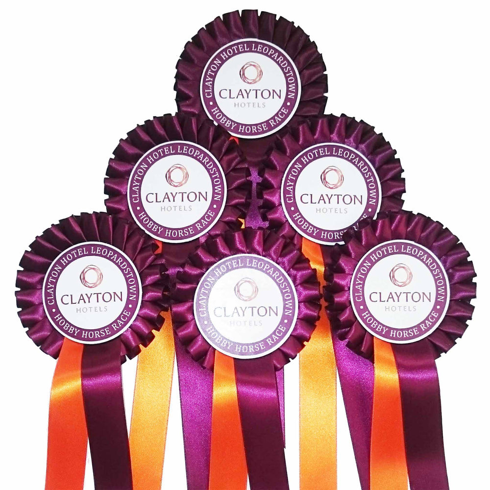 One Tier Rosette with One PRINTED Tail