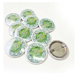 St. Patrick's Day Button Badges [Set of 10]