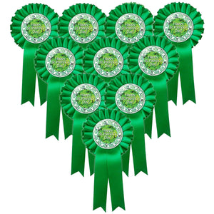 St. Patrick's Day Badge Rosettes - 10 Pack